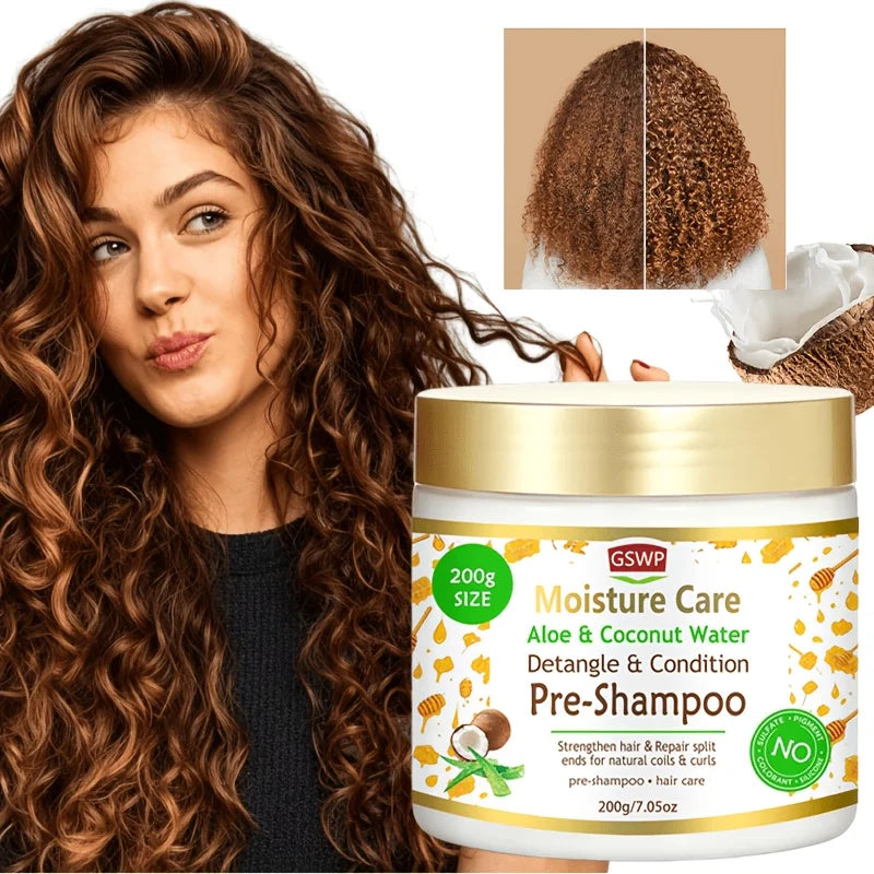 GSWP pre-shampoo Big-capacity, designed to detangle and smooth hair before washing. Ideal for dry, damaged hair.200/400g