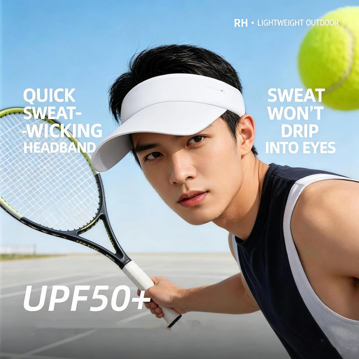 Running cap for men and women, outdoor sports in summer, large brim sunshade, sunscreen, duckbill cap