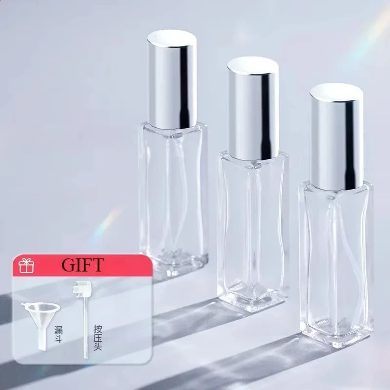 4PCS 10/20ml High Quality Perfume Spray Bottle Empty Glass Parfum Atomizer Travel Cosmetic Bottl Sample Vials Refillable Mini
