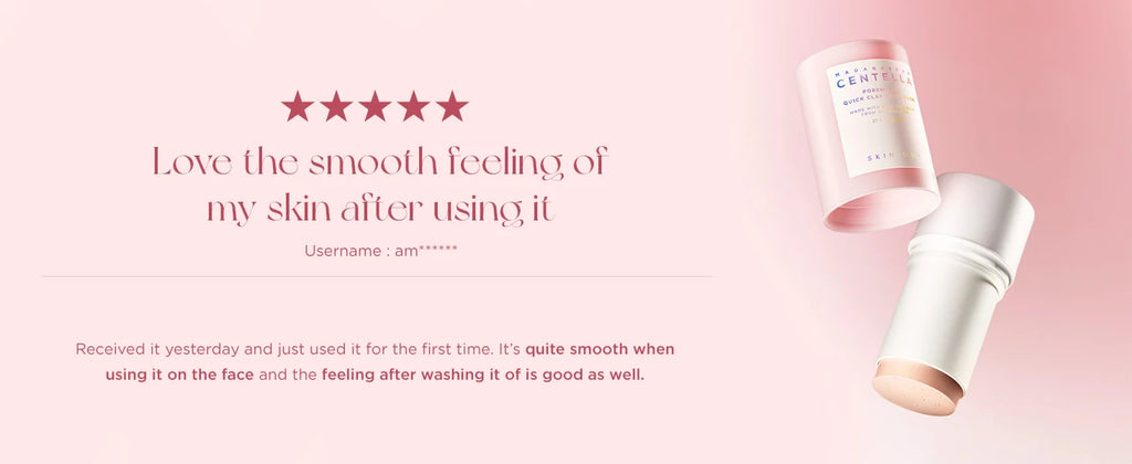 SKIN1004 Poremizing Quick Clay Stick Mask Korean Face Deep Cleansing Shrink Pores Skincare Sebum Control Pink Mud Mask Skin Care