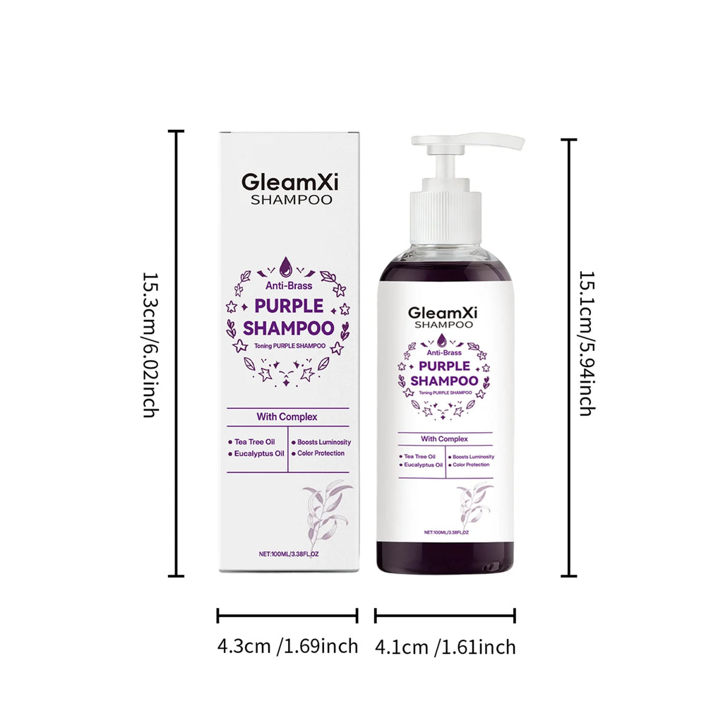 Purple Smooth Shampoo - Gently cleanses, adds volume, refreshes, moisturizes, and leaves hair shiny and nourished