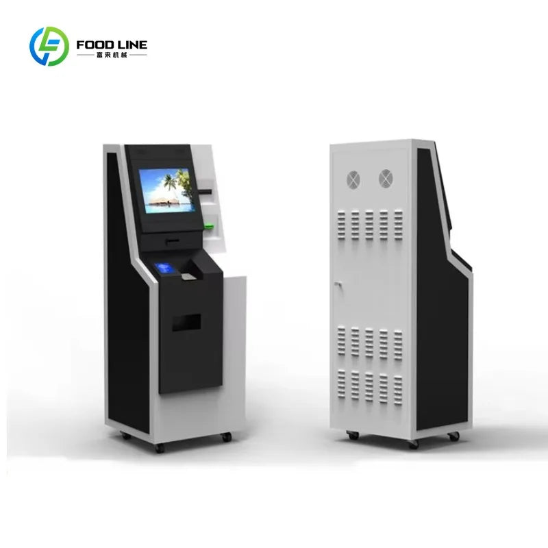 Customized Self Currency Exchange Dispenser ATM Cash Machine Touch Screen Kiosk With Coin Receiver