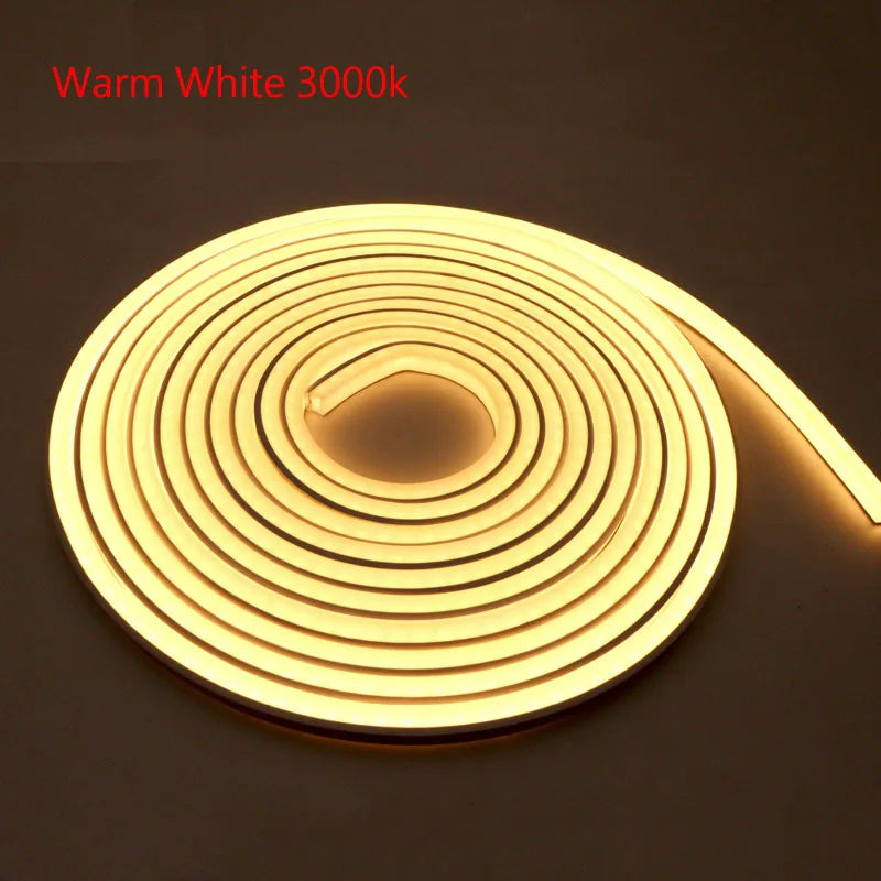 12v 24v Waterproof 4mm*8mm Slim Narrow Thin Neon Silicone Soft Strip LED Flexible Tape Outdoor Cabinet Garden 3000k 4000k 6000k