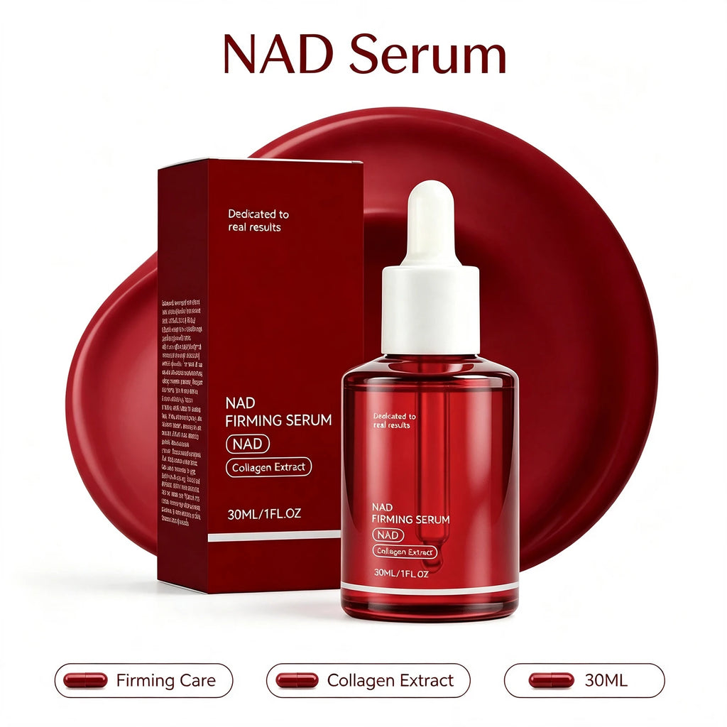 NAD+ Firming Facial Serum with Collagen Peptides Boost Skin Elasticity Smooth Fine Lines Hydrating Care for All Skin Types 30ml