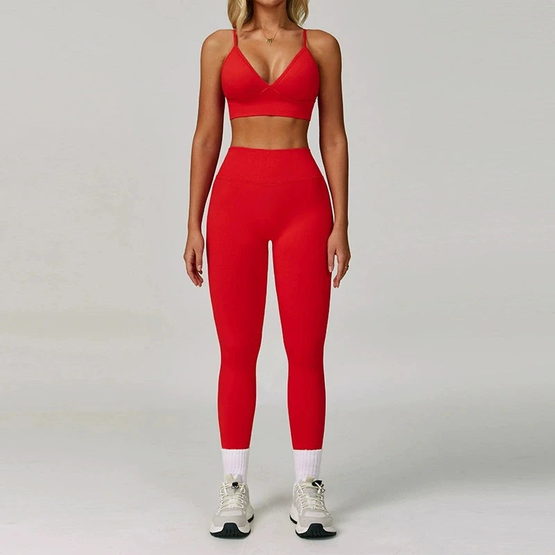 2/3PCS Seamless Sports Set  Yoga Suits  Women Tracksuit Gym Running Workout Clothes Sports Long Sleeve Leggings Yoga Clothing