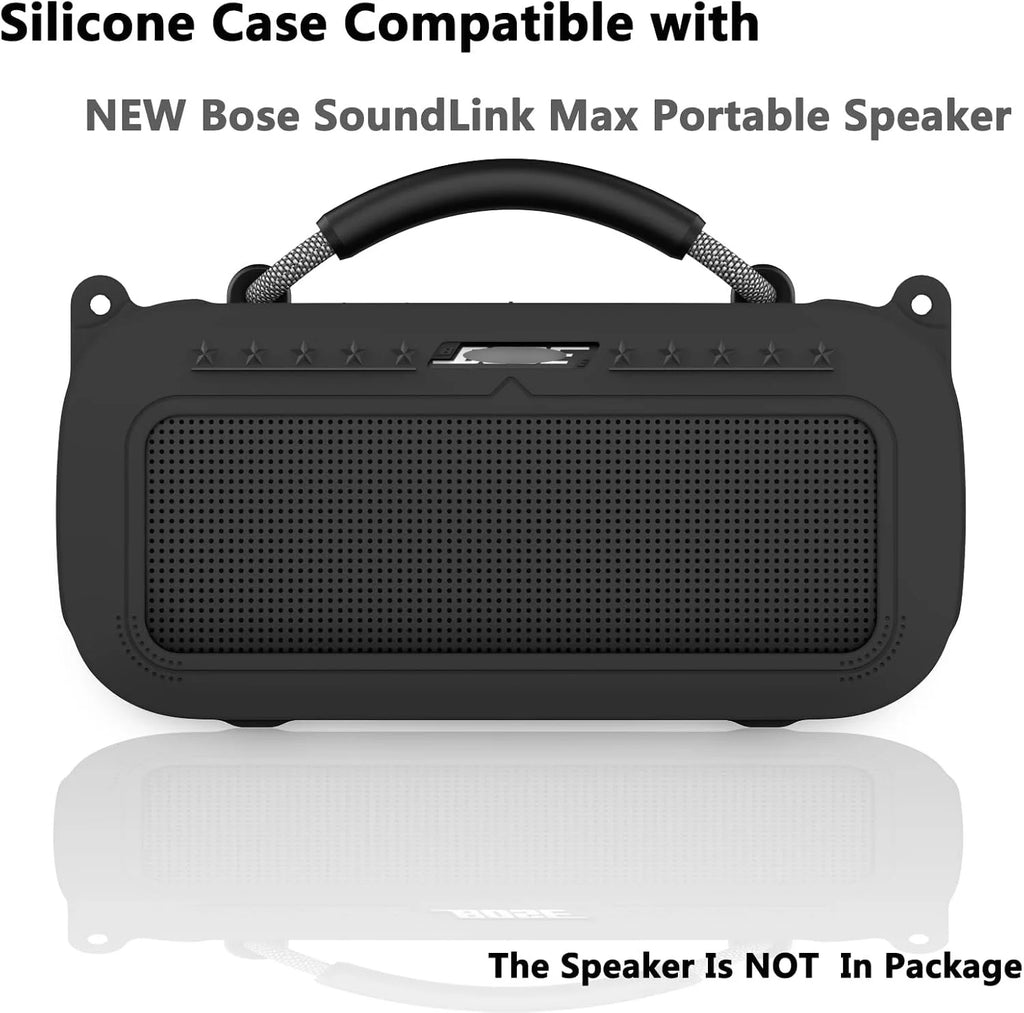 Silicone Cover Case and Shoulder Strap for Bose SoundLink Max Portable Speaker Accessories(case only)