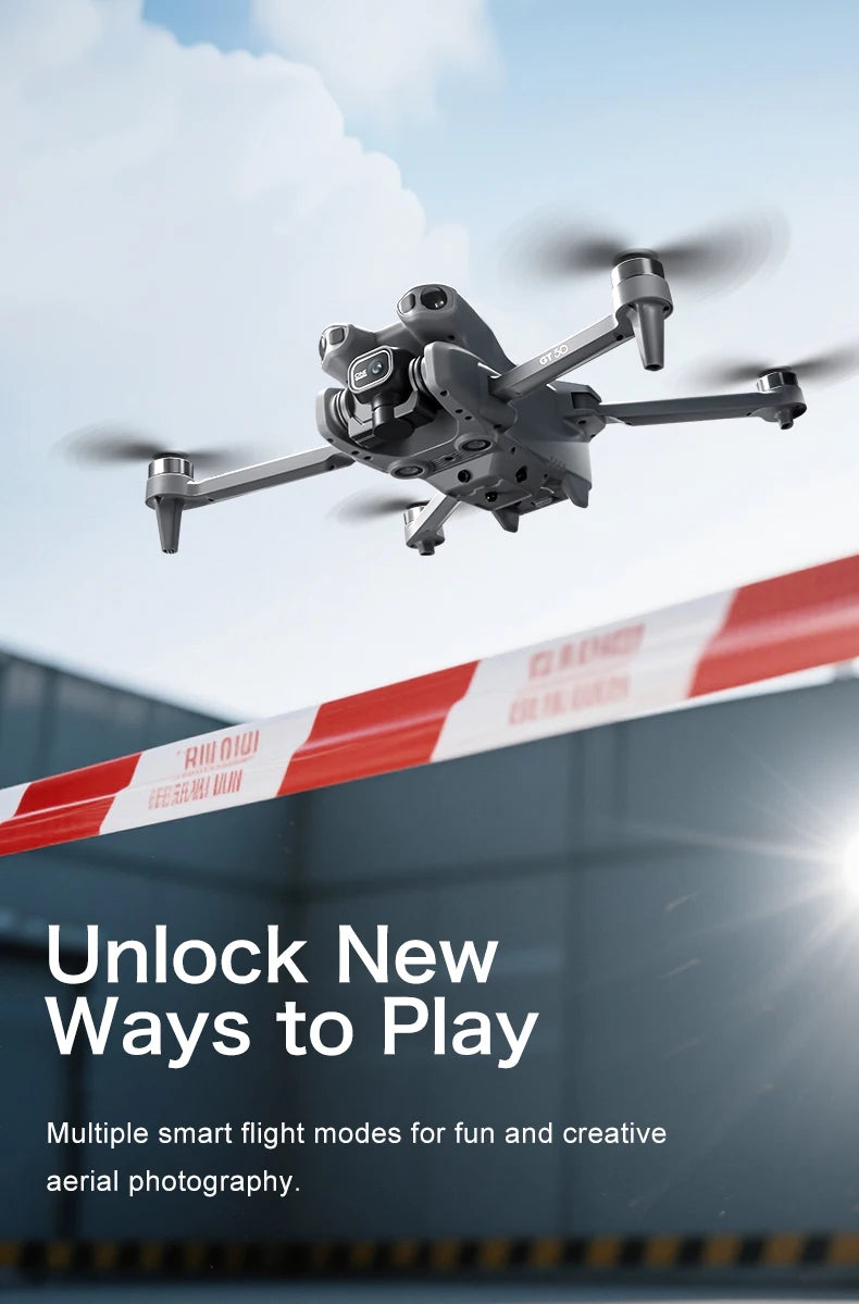 Original GT50 Drone GPS Professional 8K HD Camera 5G Brushless Motor Aerial Photography Optical Flow with screen RC Quadcopter