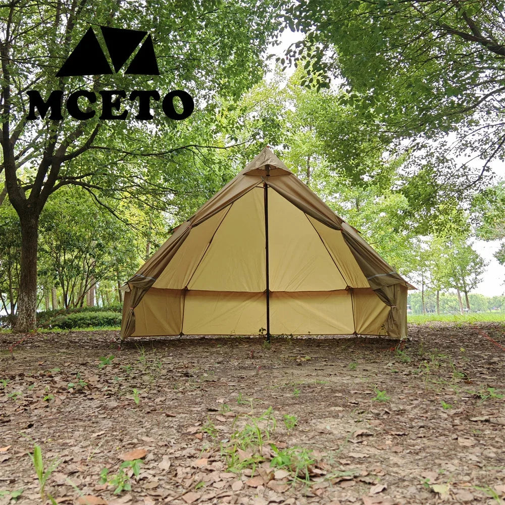 Ultralight Mongolian Yurt Tent Camping Pyramid Tent Outdoor Winter Tent With Chimney Hole  Hiking Backpacking Hot Tent Teepee