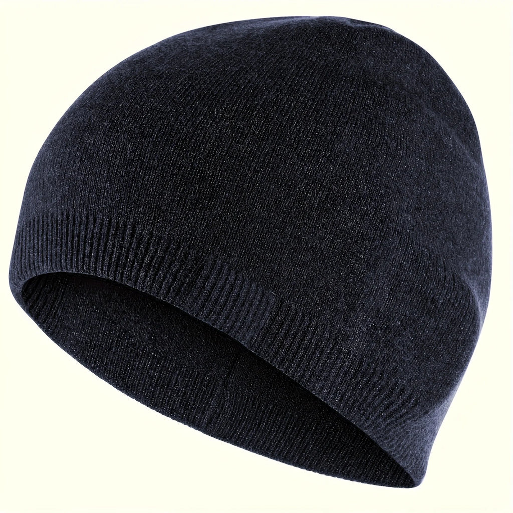 Winter Knitted Beanie Hat Unisex Soft Warm Windproof Running Cap Breathable Hiking Cycling Outdoor Sports Pullover Earmuffs Hat