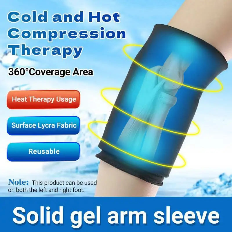 Sports Ice Pack Gel Elbow Guard Cold Compress Knee Guard Arm Guard Elastic Compression Gel Protective Gear