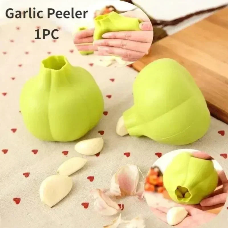 Silicone Garlic Peeler Garlic Skin Remover Easy Quick To Peel Garlic Cloves Roller Peeling Funny Kitchen Gadgets Kithchen Tools