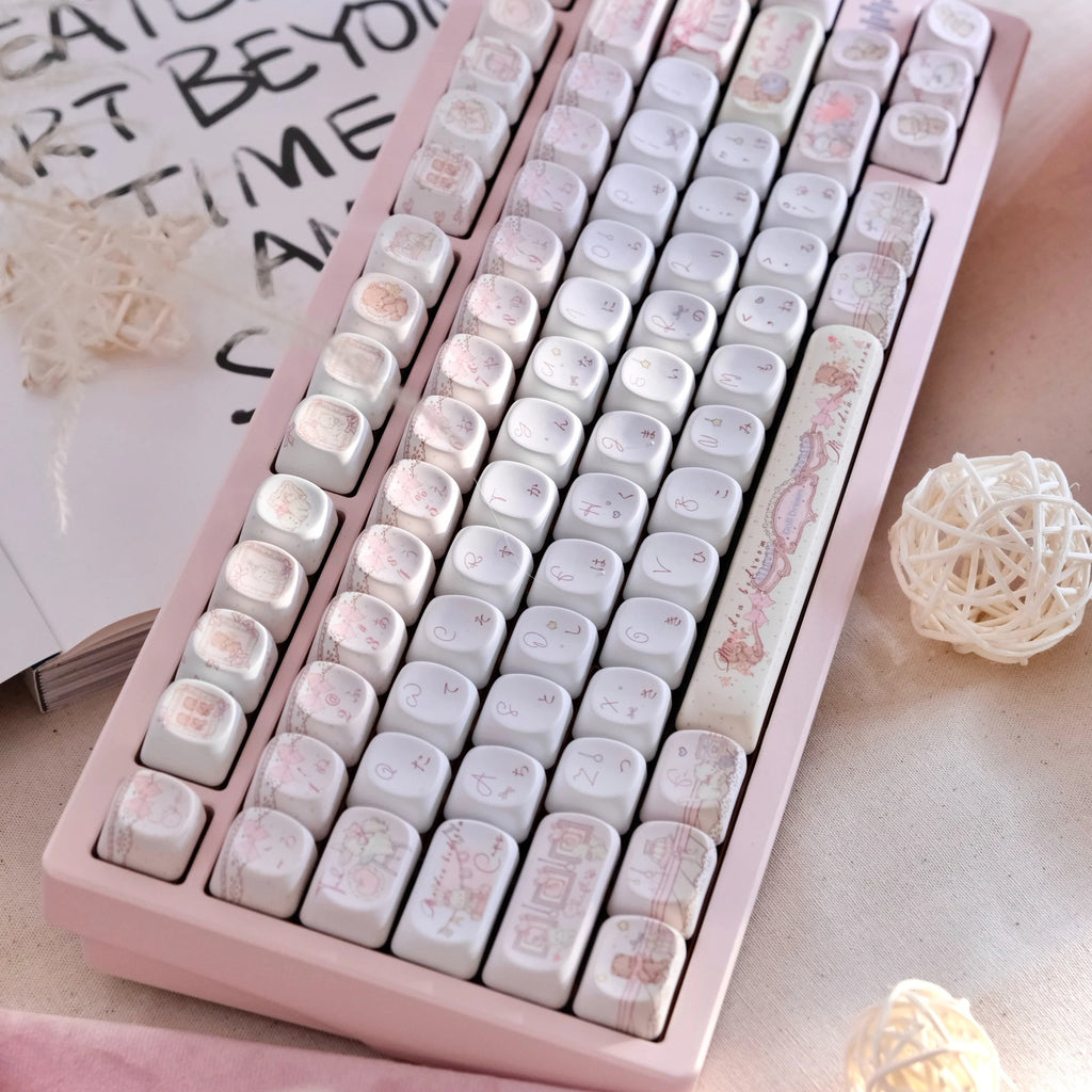 New Theme Keycaps 139 Keys SOA Cherry Profiled PBT Double Shot Japanese Keycaps for MX Switch Alice ANSI ISO Layout Keyboard Kit