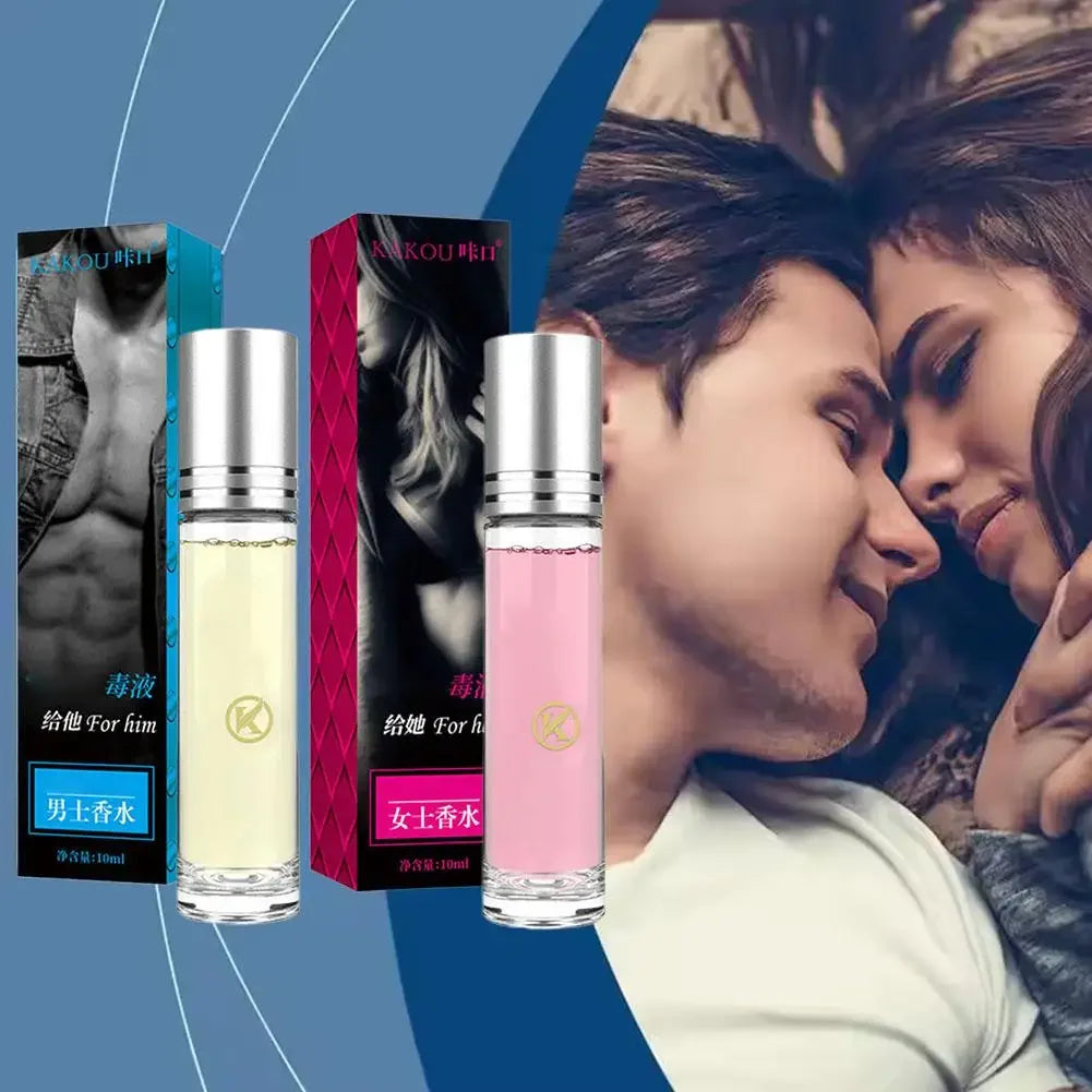 10ml Unisex Roll-On Eau De Toilette Fresh Natural Fragrance Pheromone Temptation Lasting Dating Mini Portable Ball Body Parfum