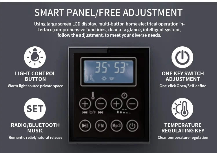 Modern simple outdoor cedar cube sauna easy installation automatic control furnace 4-6 people computer control panel