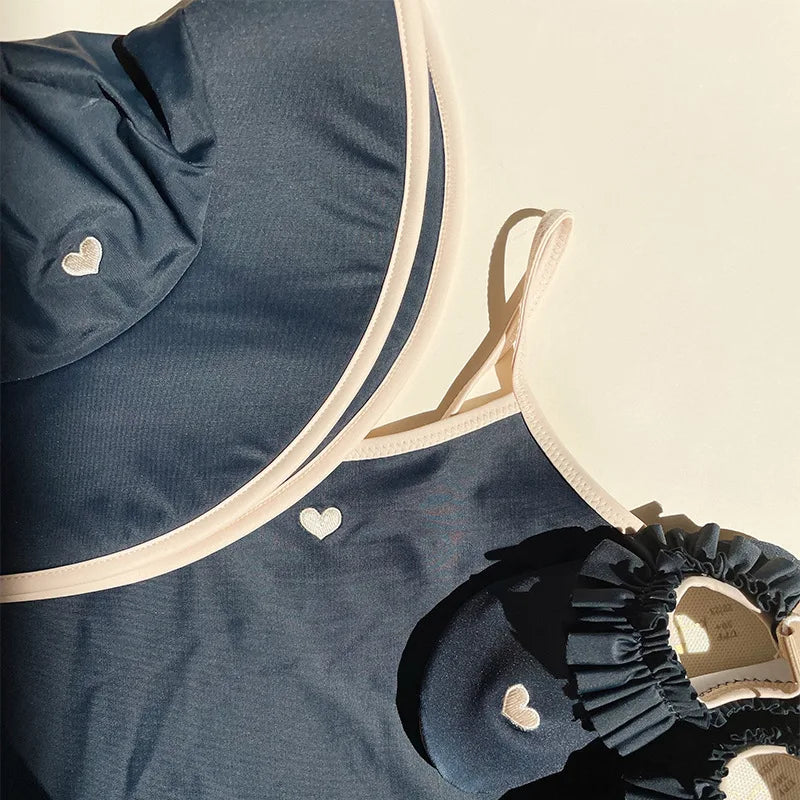Baby Swimwear KS Brand 2026 New Summer Girls Swimsuit Cute Cherry Kids Baby Outfit Set Holiday Beach Bikini Children Clothing