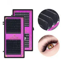 Colored Lashes Eyelash Extensions C/D/L/LU(M) Curl Mix 8-15mm Natural Soft Individual Green/Blue/Brown/Purple/Pink Eyelashes