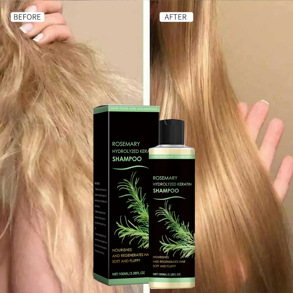 Organic Rosemary Shampoo for Hair Growth Natural Thickening & Strengthening Shampoo with Hydrolyzed Keratin Hair Care