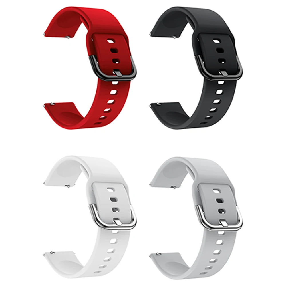 Strap For Amazfit GTS 2/4/3/GTS 2/4 Mini/GTR 4/2/2e 20mm/22mm Watch Silicone Sport Bracelet Amazfit bip 5 3/S/u pro Series band