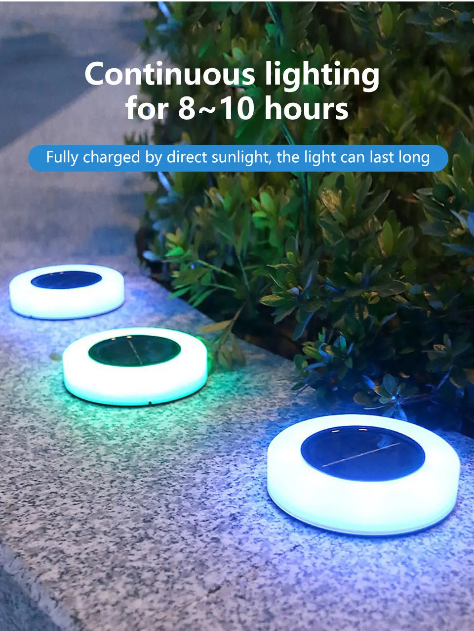 4PCS Solar Fog Geographic Lights Outdoor Lawn Lights Waterproof Lawn Lights Landscape Decorative Garden Stairs Lights