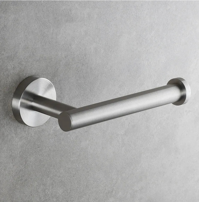 Brushed Gold 304 Stainless Steel Bathroom Paper Towel Holder Wall Mounted Toilet Roll Holder Toilet Paper Holder Tissue Box
