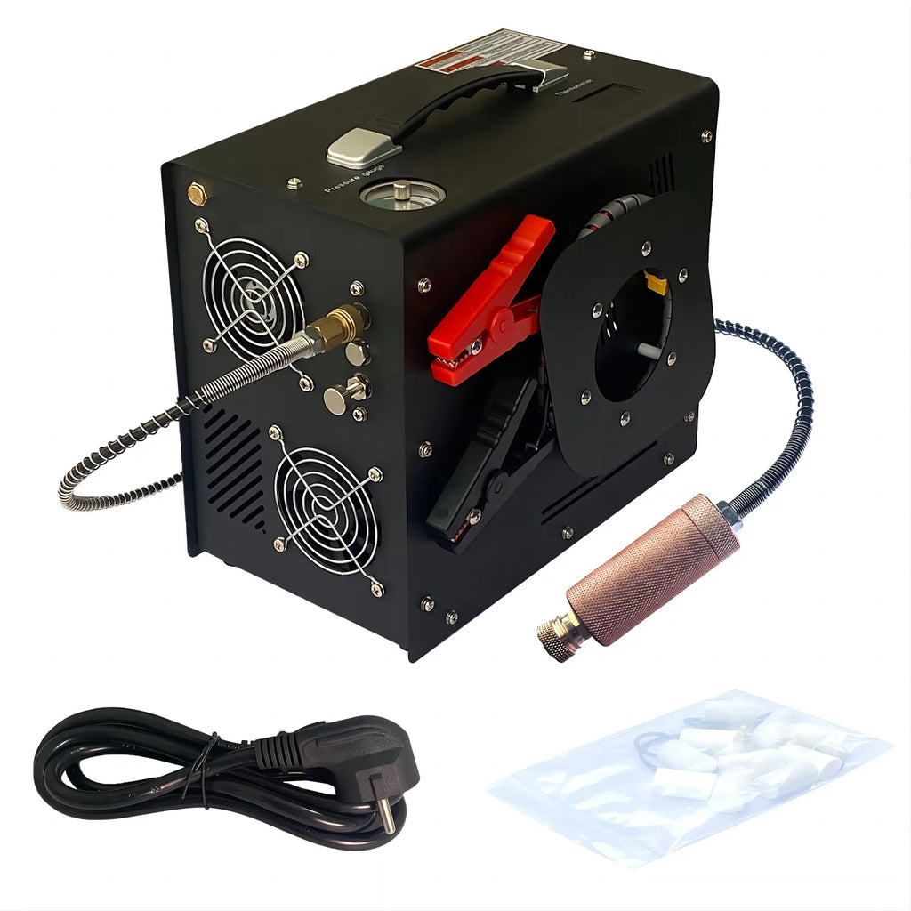 NUOGE  110V/220V Power PCP Air Compressor 4500Psi 30Mbar  Pump Oil/Water-Free High Pressure Apply To  Diving Bottle
