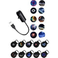 LED Star Galaxy Projector Lamp With 10 Projection Films Galaxy Planet Nebula Projection Light Car Bedroom Atmosphere Night Light