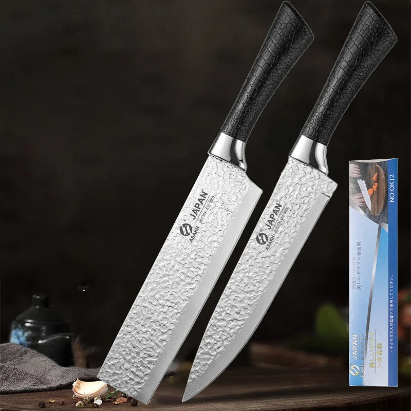 Kitchen cooking knife set stainless steel chefs knife professional cutting knife slicing knife, meat cutting knife slicing knife