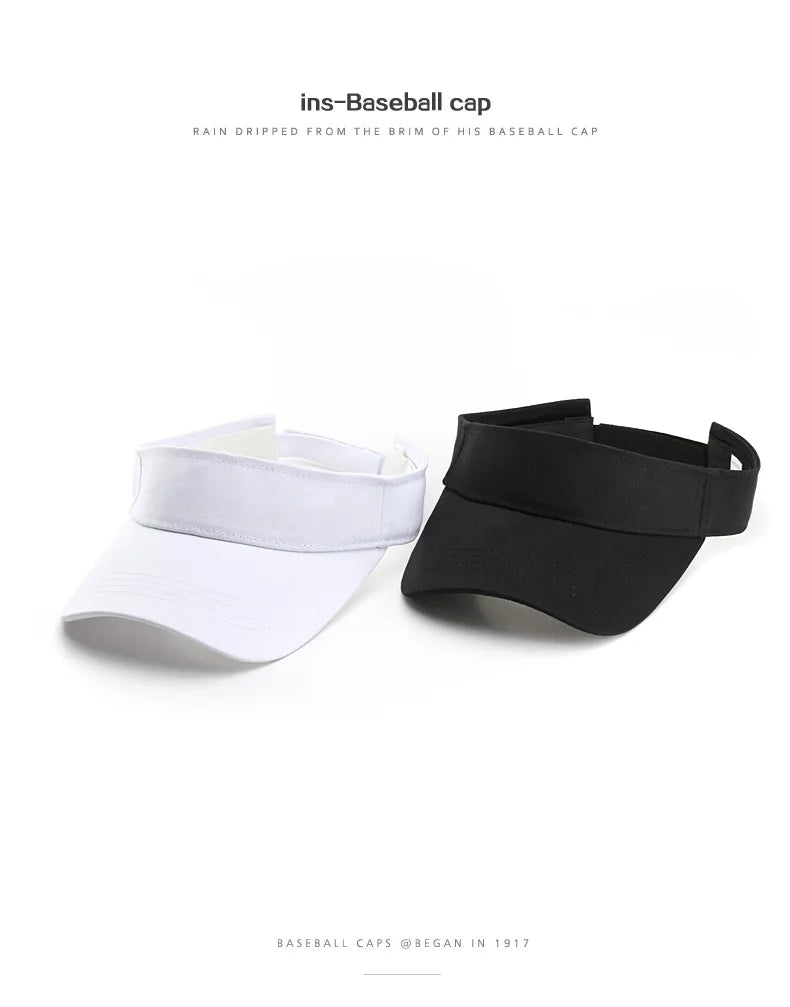 Fashionable and simple solid color visor cap for men, outdoor duckbill cap, Japanese style breathable sun protection