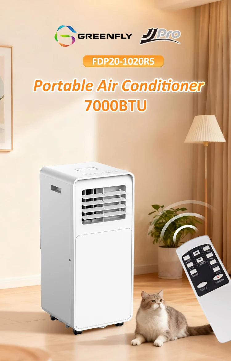 2026 New Arrival 7000BTU 1020 Wholesale Touch Panel Home-used Hotel Basement Bathroom  Portable Air Conditioner