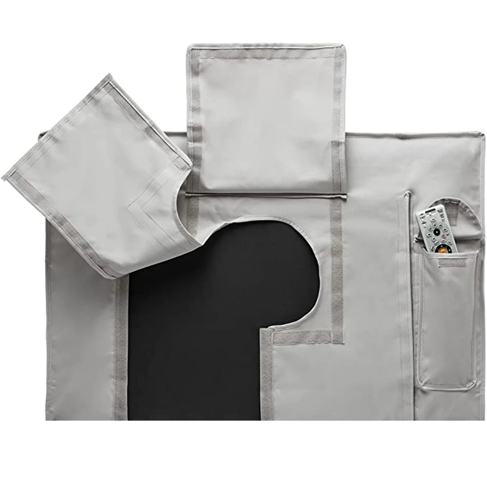 Weatherproof Dust-proof Outdoor TV Cover Beige 70" 75" 40" 46" 50" 55" 60" 65" Protect TV Screen Garden Patio Outdoor TV Cover