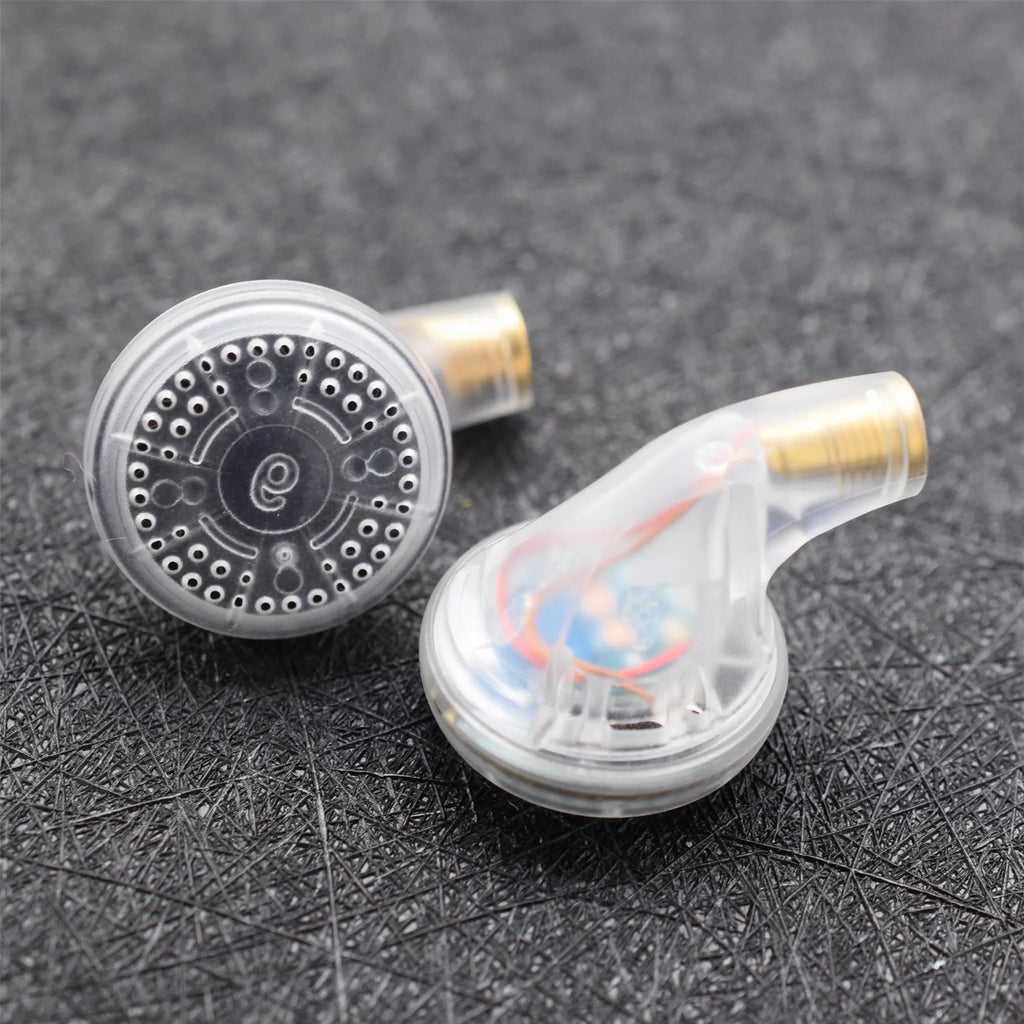 FENGRU BP32 Diy 130 ohm Beryllium Film Driver/300 ohm Carbon Nanotube Film High Impedance Flat Head Earbuds Heavy Bass Earphones