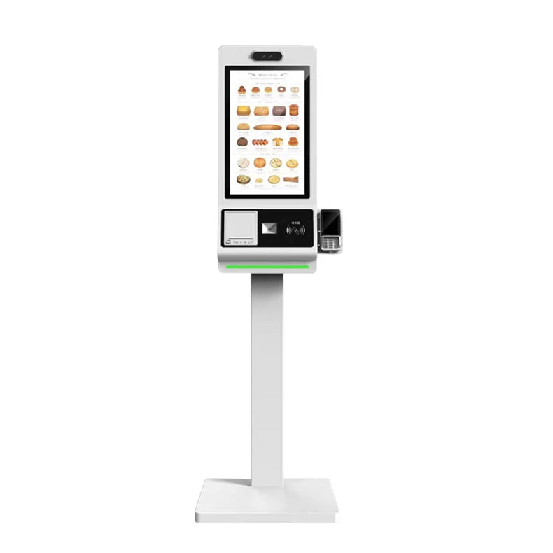 Wall Mounted Touch Order Payment Kiosk 21.5 Inch Restaurant Automatic Touch Kiosk Installation Wondos/android System