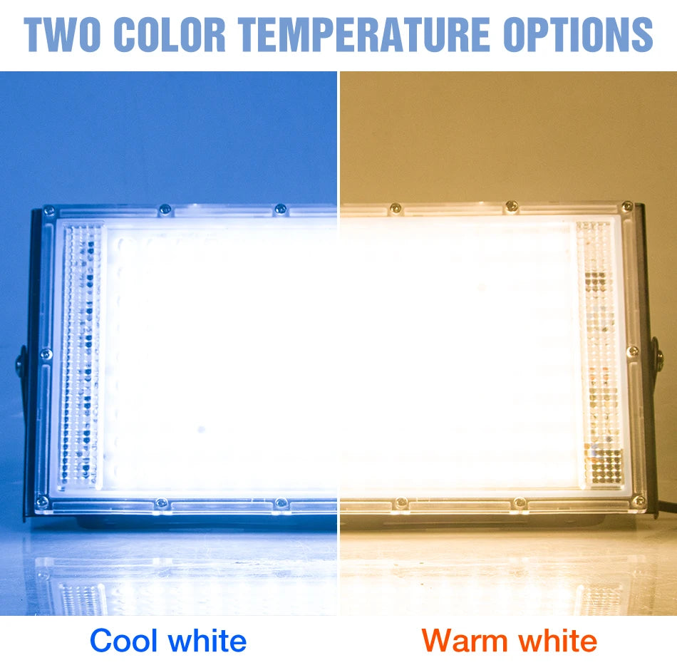 200W Outdoor LED Flood Light IP65 Waterproof Street Lamp 220V Spotlight Storage Room Corridor Gardn Lighting Cold/Warm White