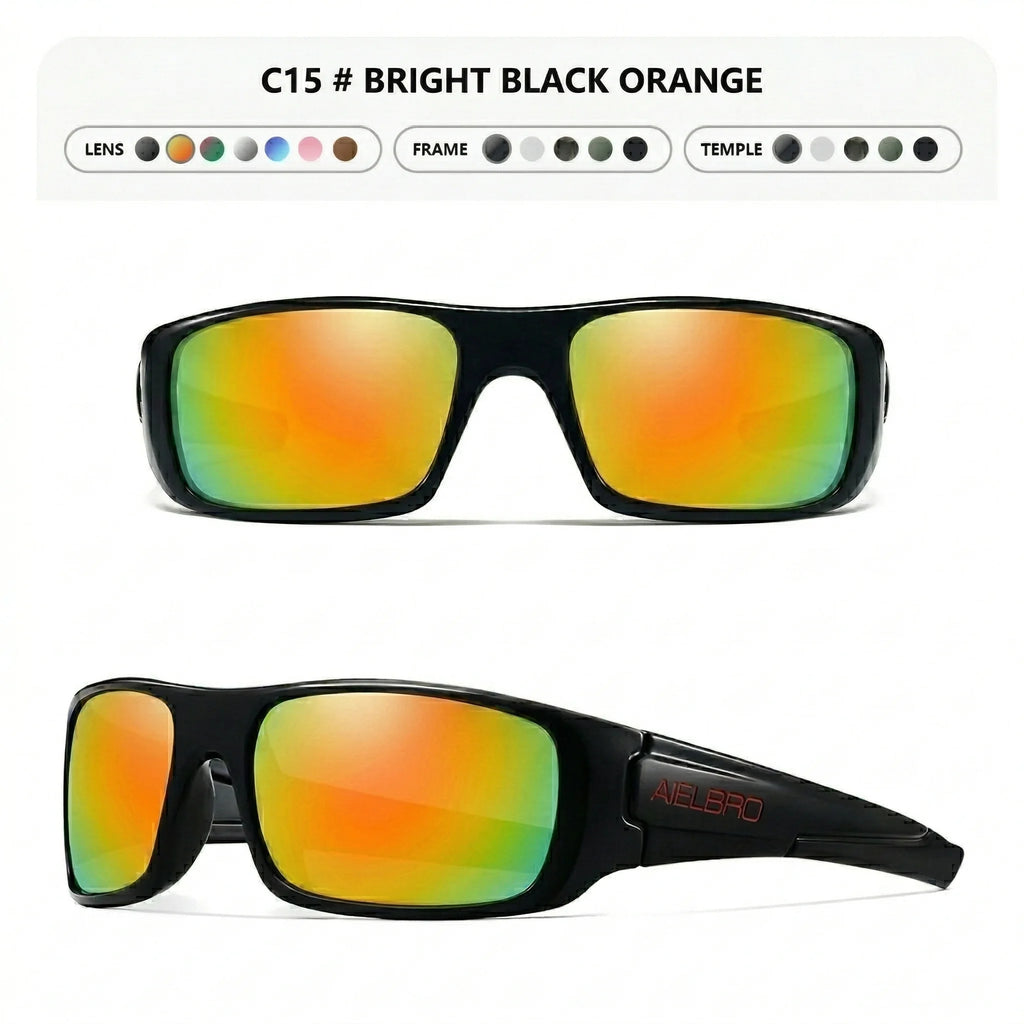 4PCS Sun Glasses – Unisex Square Frames with UV400 Lens, Perfect for Driving, Golf, Fishing All-Weather Outdoor Activities