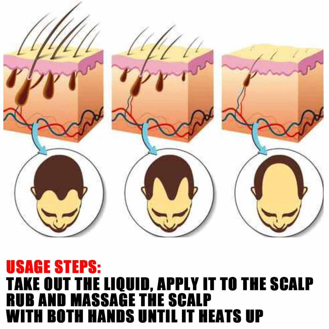 It strengthens hair and promotes hair growth simultaneously, resulting in strong, resilient hair that is not easily broken.