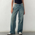 Women Wide Leg Jeans Casual High Waist Baggy Boyfriend Denim Pants Y2K Straight Streetwear Jeans Mom Jeans Trousers