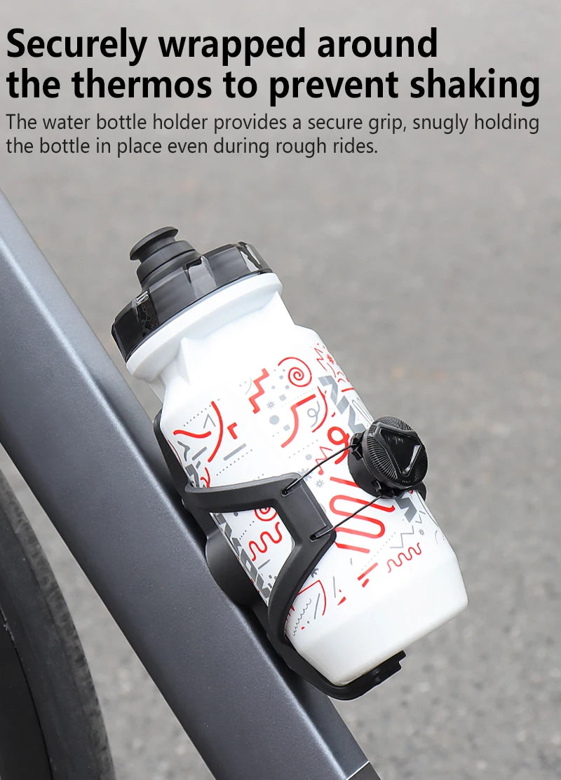 Universal Adjustable Bike Bottle Cage 68-90mm ATWEINA Water Bottle Holder with Integrated AirTag Case