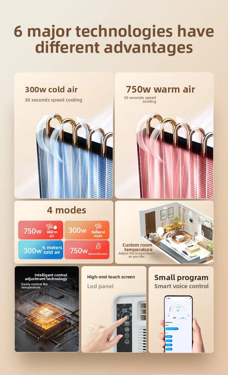 Superior High-value Portable Mobile Air Conditioner Dual-mode All-in-one Machine Camping Tent Small Air Conditioner