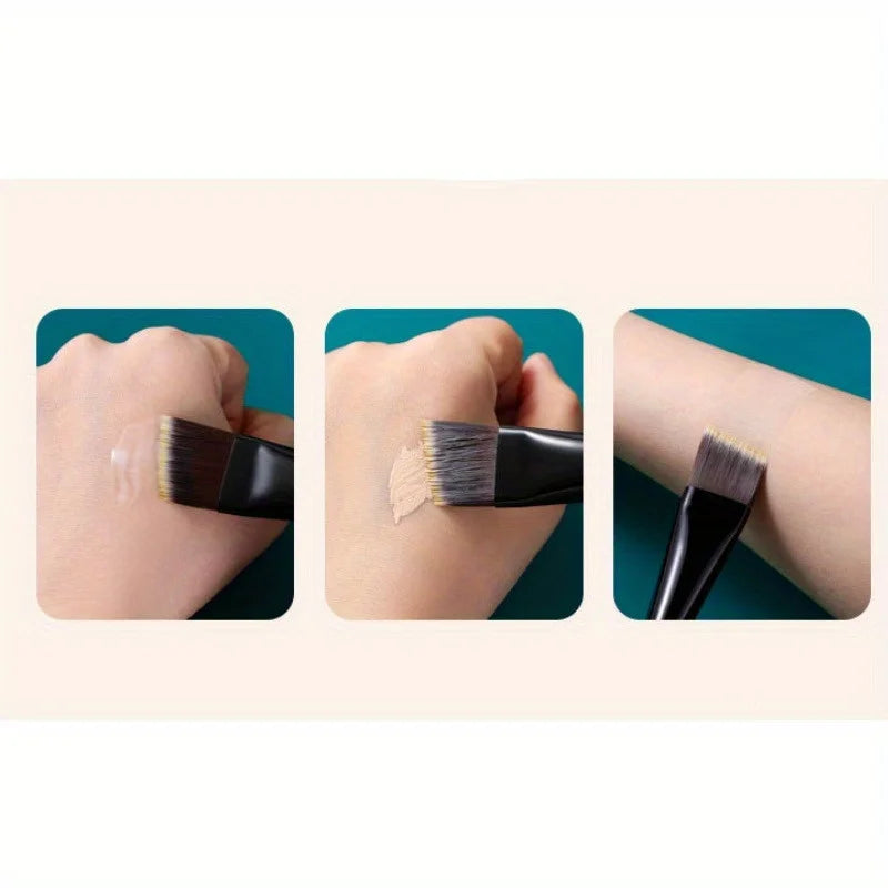 1PC Ultra-thin Flat Foundation Make-up Brush - Beveled Edge Makeup Brush for Liquid/powder Foundation Make-up, Makeup Tools