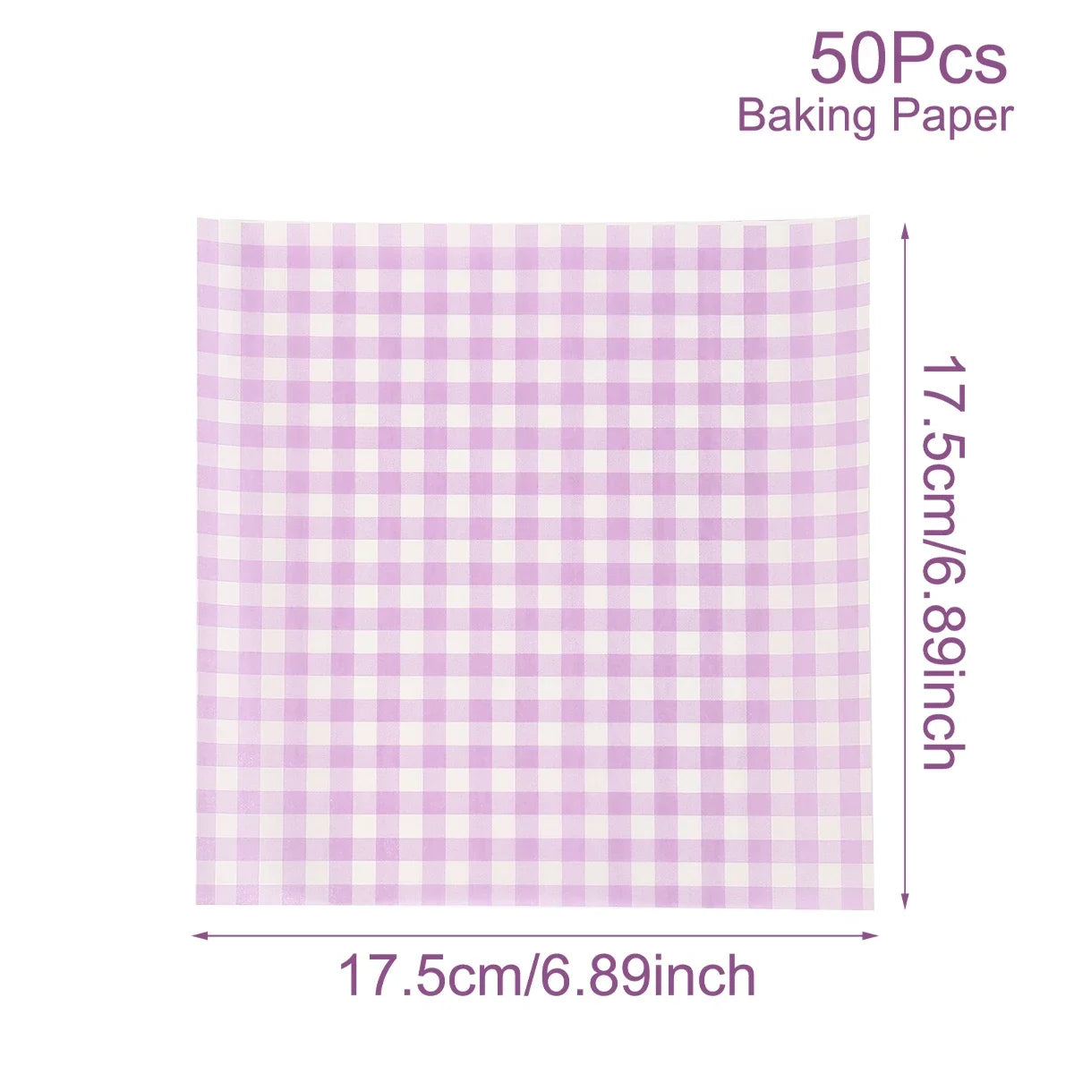50Pcs Oilproof Wrapping Paper for Bread Sandwich Burger Fries, Food-grade Wax Paper Baking Tools Kitchen Gadgets For Party Gift