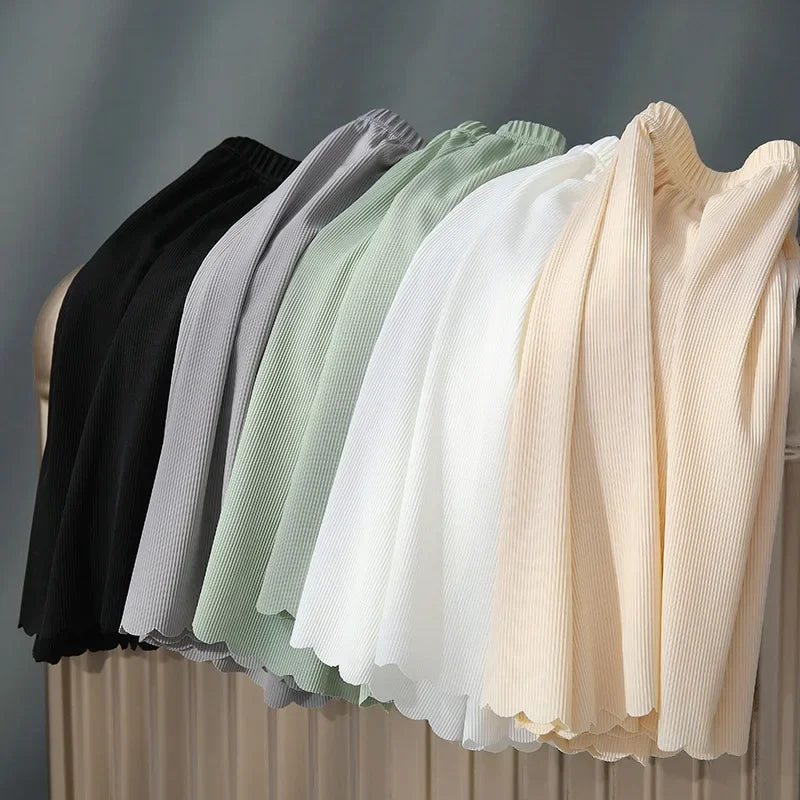 Home Casual Women's Shorts Summer Thin Safety Pants Women's Anti-slip Safety Pants Ice Silk Leggings Wearing Loose Shorts Women