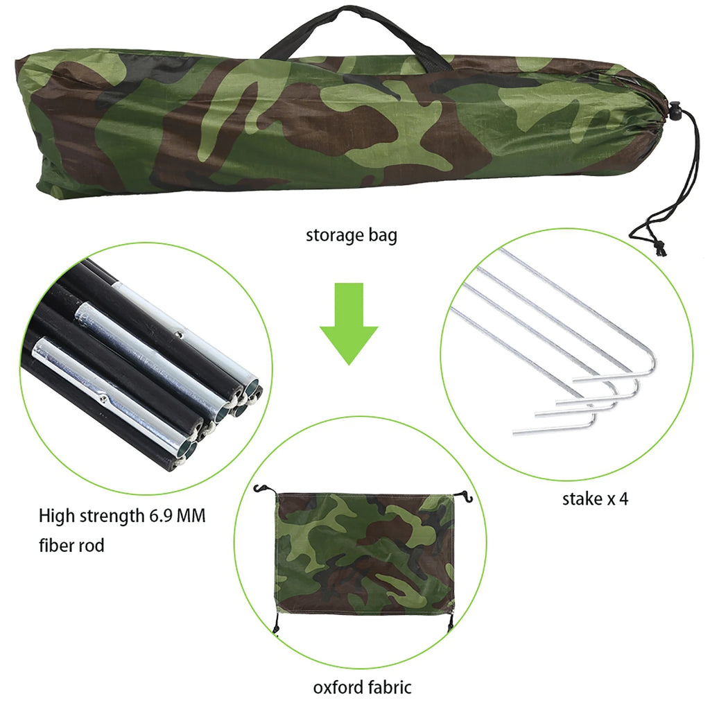 Camouflage Tent One Person Tent Outdoor Camouflage UV  Waterproof One Person Tent for Camping Hiking Tent Outdoor Tent