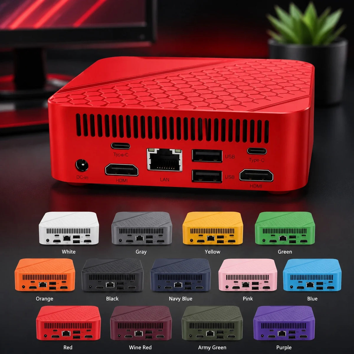 HOT Intel Core i9 10980HK Mini PC Windows 11 UHD Graphics Pocket Computer 16GB RAM minipc WiFi6 1TB 2TB SSD Desktop Gaming