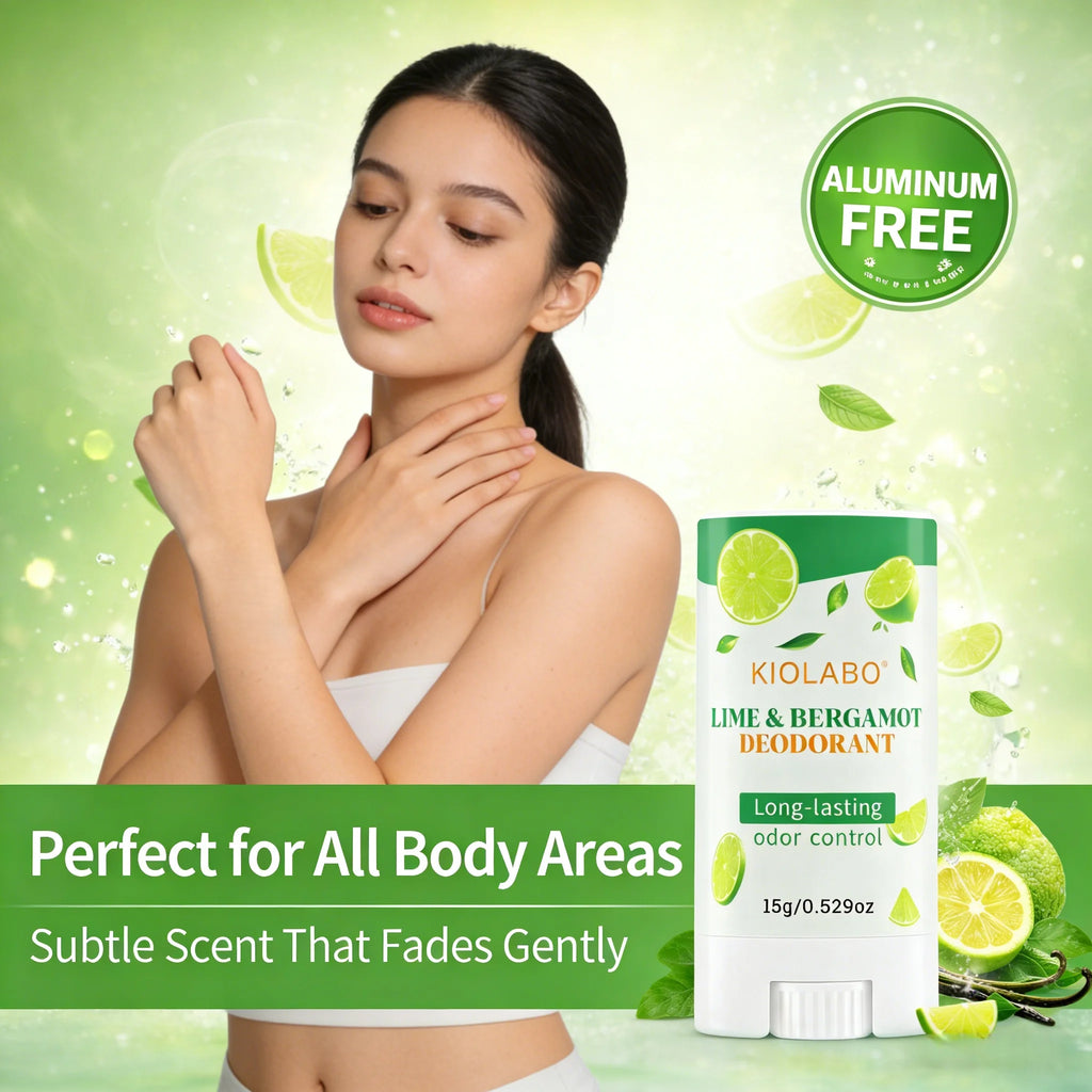 Lime & Bergamot Deodorant Stick for Men & Women – Long Lasting Odor Control, Fresh Citrus Fragrance Underarm Deodorant, Natural