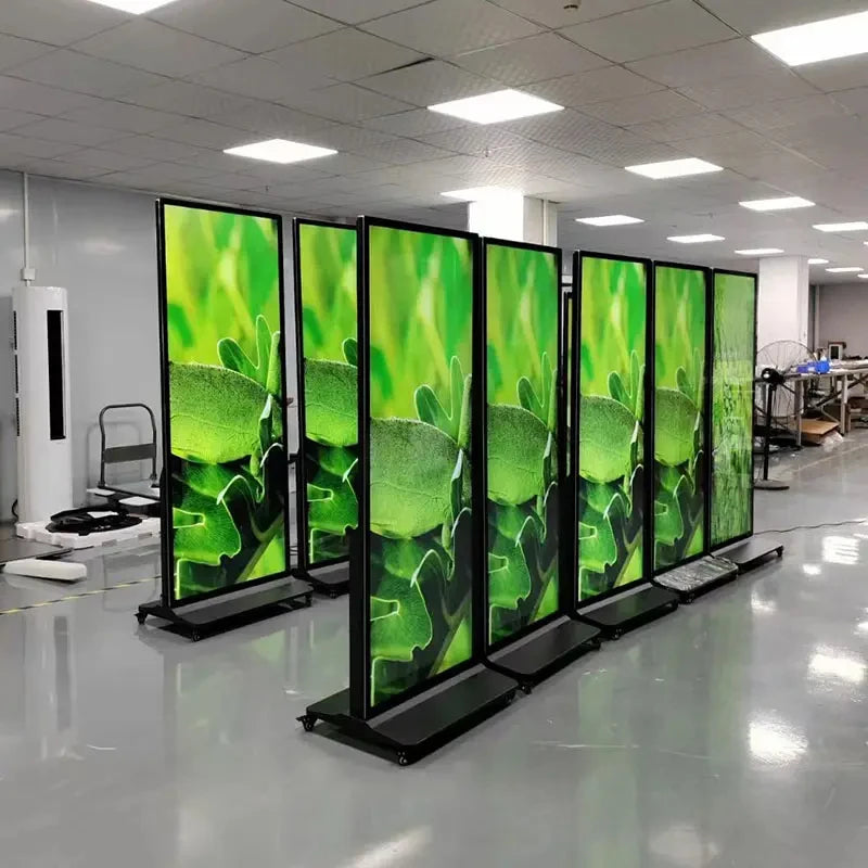 OEM 70 75 86 inch vertical full screen LCD kiosk floor rack advertising display totem indoor digital signage poster