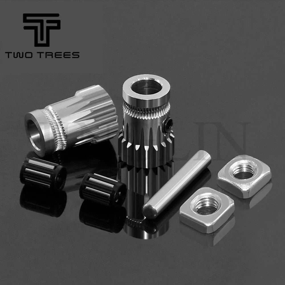 Dual Drive Gear Extruder Kit Hardened Steel Upgrade Feed Gear Extruder Kit For BMG For Prusa DIY Bowden Direct Extruder