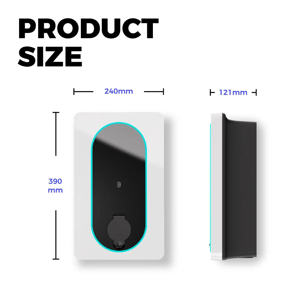 Dynamic Load Balancing EV Charger Type 2 Wallbox 7.4kW 22kW Charging Pile DC Charger EV Charging Solar EV Charger Station DLB