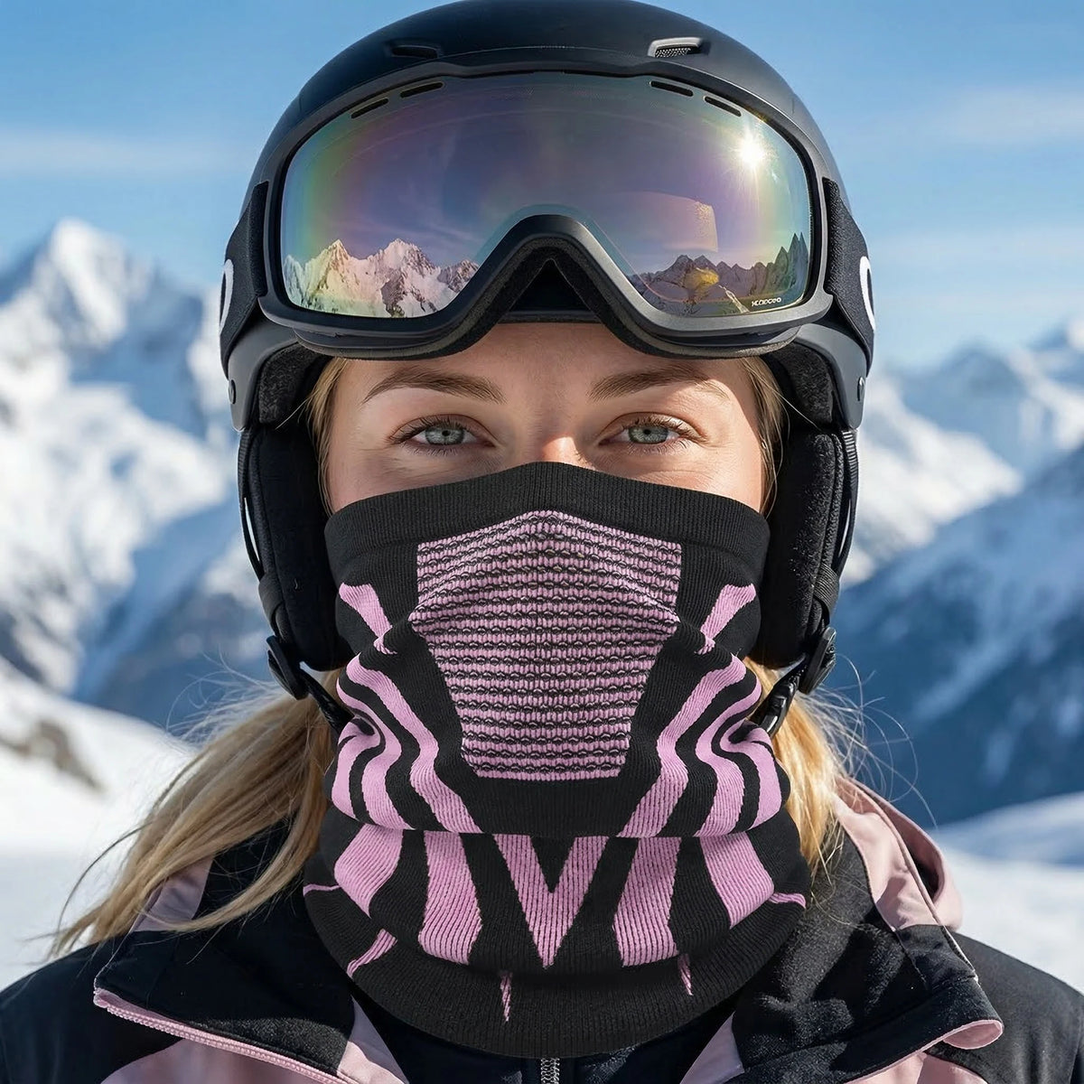 1pc/2pcs/3pcs Unisex Winter Breathable Warm Ski Mask Bike Motorcycle Half Face Mask Scarf Outdoor Hiking Fishing Cycling Mask