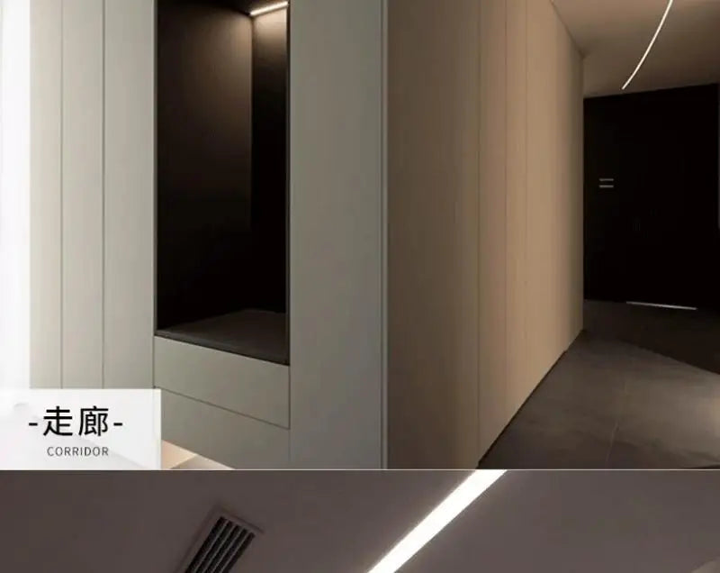 Recessed Bendable Led Aluminum Profile Hidden Ceiling Curved Channel Trimless Soft Cover Wall Floor Decor Linear Strip Light
