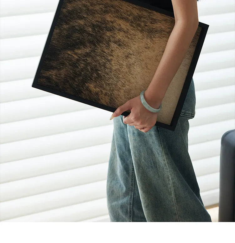 Medieval Horsehair Wooden Trays Light Luxury High Aromatherapy Entrance Trays Jewelry Exquisite Home Accessories Dienblad XYTP40